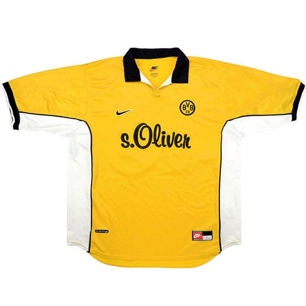 Camiseta Borussia Dortmund Primera equipación Retro 1998 Amarillo